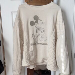 Disney Women's Cream Mickey Mouse Sweater